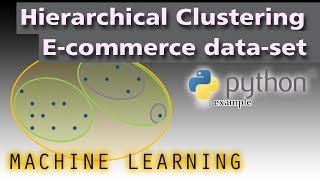 Machine learning with Python and sklearn  Hierarchical Clustering Ecommerce dataset example [upl. by Ajup]