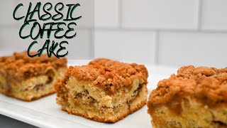 Best Classic Coffee Cake Recipe with Extra Crumb Topping [upl. by Garlen]