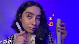 🌙 ASMR FRANÇAIS  25 MINUTES DE BRUITS DE BOUCHE TRÉS INTENSE 👄bisouslickingspit painting [upl. by Strauss602]