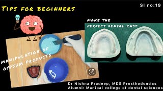 Tips to pour a dental impression and make the perfect dental cast [upl. by Petronilla473]