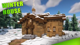 Winter House in Minecraft  HOW to MAKE a Minecraft Snowy House  Tutorial [upl. by Toombs420]