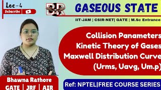 Kinetic Theory of GasesNPTEL  L4 Gaseous States chemistry  CSIRNET  GATE BRankers [upl. by Lyndell]