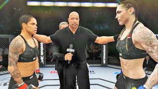 Amanda Nunes vs Megan Anderson Full Fight  UFC 4 Simulation [upl. by Hildebrandt]