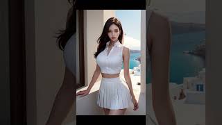 해안가 마을에서 룩북2 AI lookbook AI ART FASHION SHOW LOOKBOOK MODELS video aiart ailookbook [upl. by Leelaj]