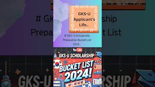 GKSU Scholarship Preparation 20242025 quot Checklists quot  Heres your mustdo list gks trending [upl. by Josephina]