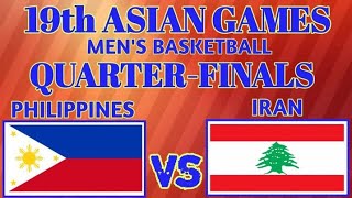 GILAS PILIPINAS vs IRAN  MENs BASKETBALL  LIVE SCORES and COMMENTARY [upl. by Gilemette]