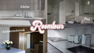 ROOMTOUR in der neuen WOHNUNG  Küche Bad amp Ankleidezimmer  Adorable Caro [upl. by Balsam816]