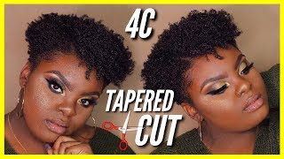 How I Style My Tapered 4C Natural Haircut  JOYNAVON [upl. by Frederigo]