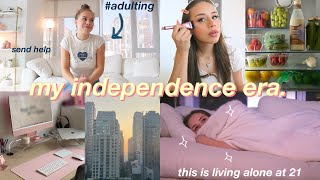 romanticizing “adulting” amp my independence era  living alone at 21 amp getting my sht done vlog [upl. by Yllek551]