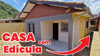 CASA 2 DORMS  EDÍCULA  LOTE 10x25 VENDA PRAIA DE MONGAGUÁ [upl. by Knitter]