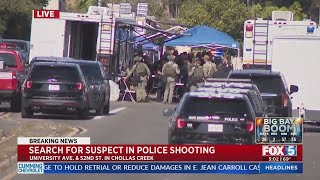 San Diego Police Officer Shot In Chollas Creek [upl. by Marshal]