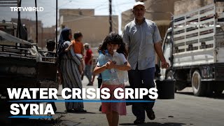 Displaced Syrians face severe water crisis amid high temperatures [upl. by Sidon472]