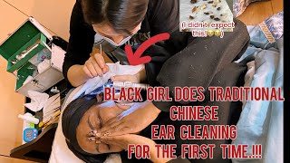 ASMR BLACK GIRL TRIES TRADITIONAL CHINESE EAR CLEANING FOR THE FIRST TIME [upl. by Farnham]