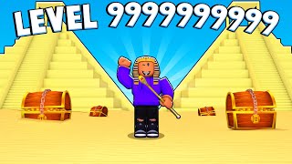 I BUILT A LEVEL 999999999 ROBLOX PYRAMID TYCOON [upl. by Ynnig765]