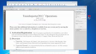 TransImporter2012 Importing Transactions into QuickBooks 201 [upl. by Peppie]