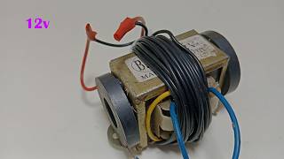 Magnet generator 220v 12v Dc Motor Make step by step [upl. by Anerul611]