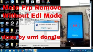 Moto All Qualcomm Cpu Frp Remove Without Edl Mode by umt dongle [upl. by Itch]