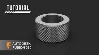 How to design a Knurled Bolt in Autodesk Fusion 360  Fusion 360 Knurling Tutorial [upl. by Oletha]