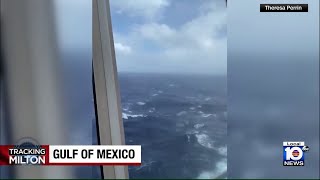 Cruise ship passengers give firsthand view of sailing through a hurricane [upl. by Eerac870]