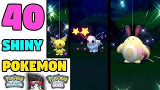 40 Shiny Pokemon Live Reaction Montage ✨ [upl. by Oihsoy579]