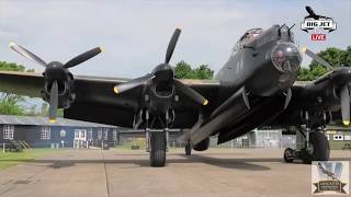 LANCASTER BOMBER NX611 JUST JANE INTERIOR TOUR ENGINE STARTUP AND TAXI [upl. by Ocicnarf]