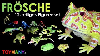 Toymany © 12 Frösche  Frogs  Playset  Spielset  Unboxing amp Review Deutsch  German  TOP [upl. by Vange]