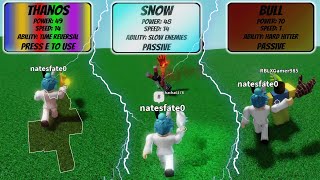 How to Properly use Thanos Snow and Bull  Roblox Slap Battles [upl. by Ymas]