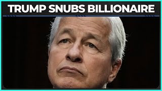 Trump Snubs Billionaire Banker Jamie Dimon [upl. by Tterraj]