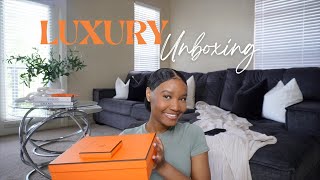 LUXURY UNBOXING  HERMES ORAN SANDALS  HERMES CLIC H BRACELET  Klarke White [upl. by Studnia]