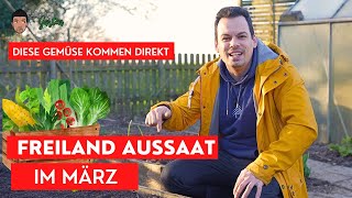 Freiland Aussaat März  Alle Gemüse für die März Aussaat [upl. by Yaner]