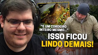 CASIMIRO REAGE CORDEIRO INTEIRO NO FORNO TENTE VOCÊ MESMO  Cortes do Casimito [upl. by Sucramrej]