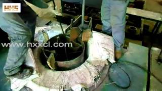 1 5Ton induction furnace for high alloy steel applying basic ramming mass [upl. by Gudrin482]