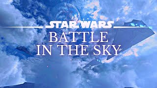 Star Wars 4K Ambience  Sky Battle Ambience amp Sounds  Relax Study Ambient Noise  No Music 8 Hr [upl. by Malory]