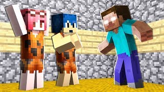 HEROBRINE È ENTRATO NEL NOSTRO MONDO PREISTORICO  MINECRAFT [upl. by Enriqueta]