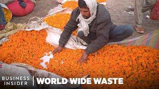 How Sacred Flowers Are Turned Into Incense Sticks  World Wide Waste [upl. by Nytsyrk]