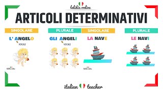 ARTICOLI DETERMINATIVI  easy exercises  Grammar  Italian for Beginners [upl. by Esetal]