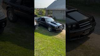 1982 foxbody with a 460 big block shoehorned in it foxbody mustang bigblock streetcar [upl. by Laroc]