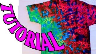 How to Tie Dye a Crinkle or Scrunch Design Full Tutorial 11 [upl. by Evin]