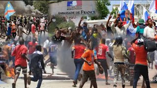 URGENT🚨 KINSHASA SOUS TENSION MABE EKOTI AMBASSADE DE LA FRANCE 🇫🇷 BRÛLÉ 🔥 PAR LE PEUPLE COUP DUR [upl. by Ssidnak341]