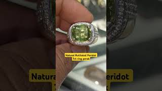 COD RawaBening Natural Rutilated Peridot 7ct [upl. by Ponzo729]