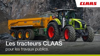 Les tracteurs CLAAS pour les travaux publics [upl. by Rellim]