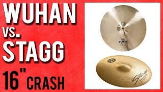 Budget B20 Cymbal Battle  Wuhan vs Stagg  16quot Crashes [upl. by Eiramesor]