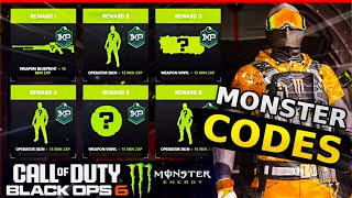 COD FREE SKINS Black Ops 6 MONSTER ENERGY Codes freischalten [upl. by Andrade]