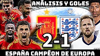 ESPAÑA VS INGLATERRA 21 RESUMEN  FINAL EUROCOPA 2024 [upl. by Slayton852]