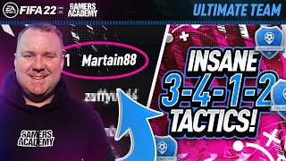 FIFA 22  INSANE 3412 CUSTOM TACTICS  PLAYER INSTRUCTIONS [upl. by Diet464]