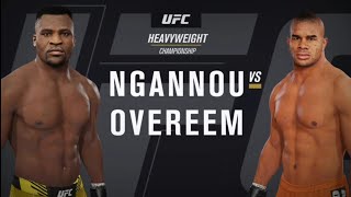 UFC 4 Championship Fight  Francis Ngannou vs Alistair Overeem Gameplay Simulation Xbox One [upl. by Johanna]