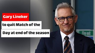 Gary Lineker to Step Down as MOTD Host End of an Era [upl. by Prestige]