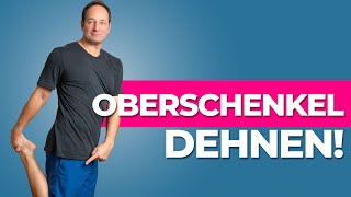 Oberschenkel dehnen  3 effektive Übungen gegen Knieschmerzen amp Arthrose [upl. by Ruthe]