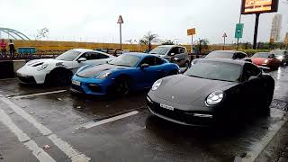 Porsche Rally 2024🇮🇳♥️🥵porsche supercars supercarlovers spotter car viralvideo worliseaface [upl. by Oicanata]