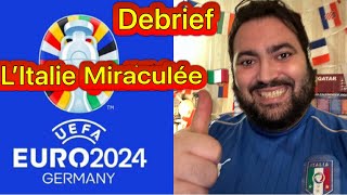 Debrief Italie 🇮🇹 vs 🇭🇷 Croatie 11 amp Tour de l’Euro 2024 et de la CopaAmerica2024 [upl. by Alolomo]